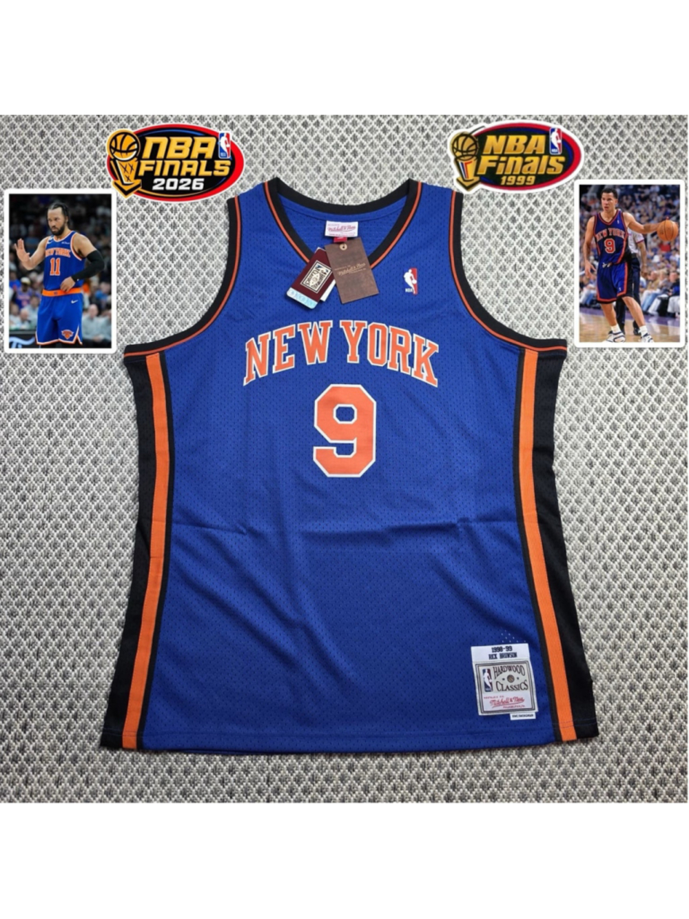 Rick Brunson #9 Mitchell & Ness New York Knicks Swingman Jersey NWT 2XL 1998-99